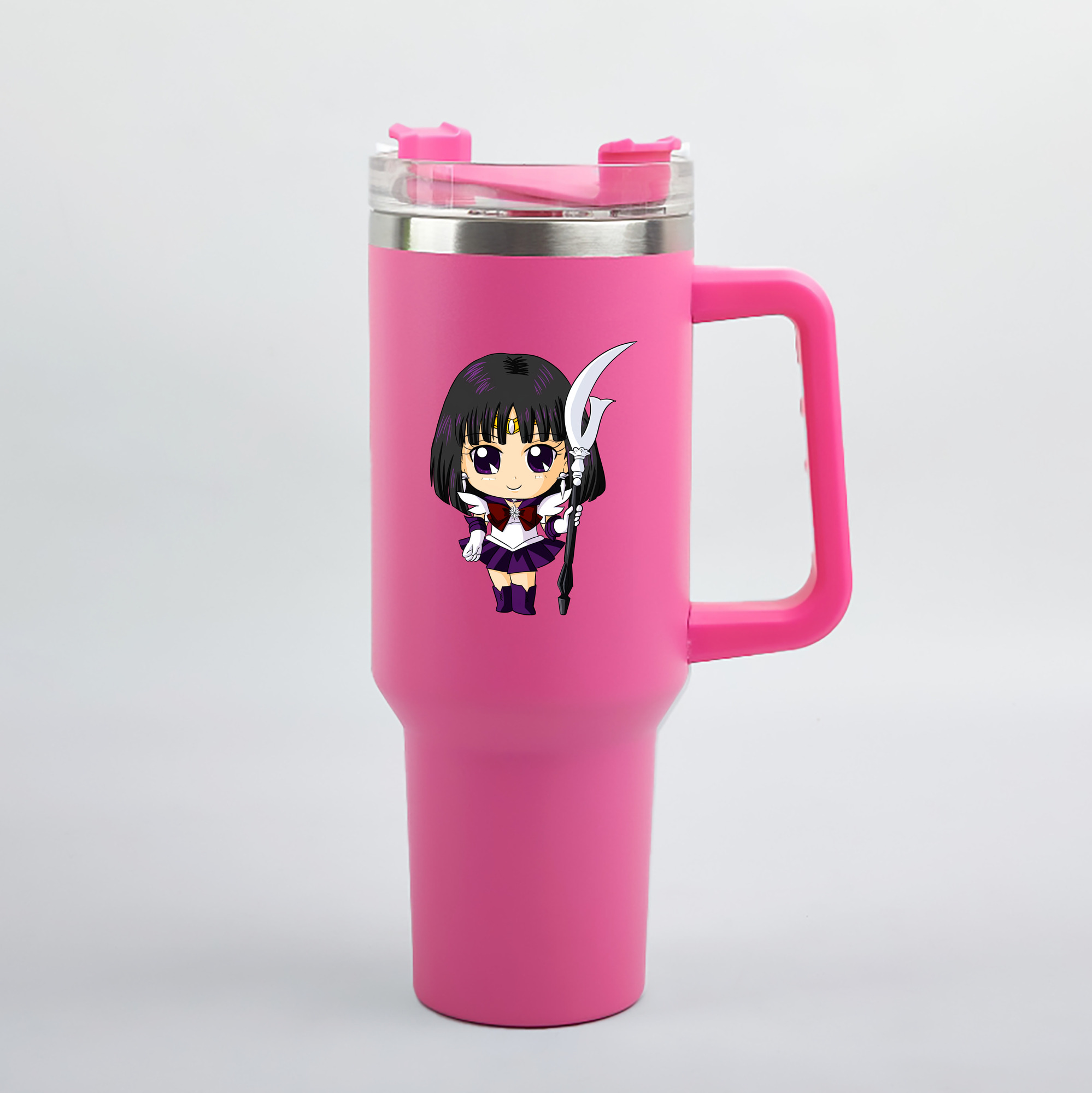 （画像用） 美少女戦士セーラームーン 土萠ほたる Sailor Moon Tomoe Hotaru （セーラーサターン；Sailor Saturn） 1200mL車用タンブラー（カラープリント）
